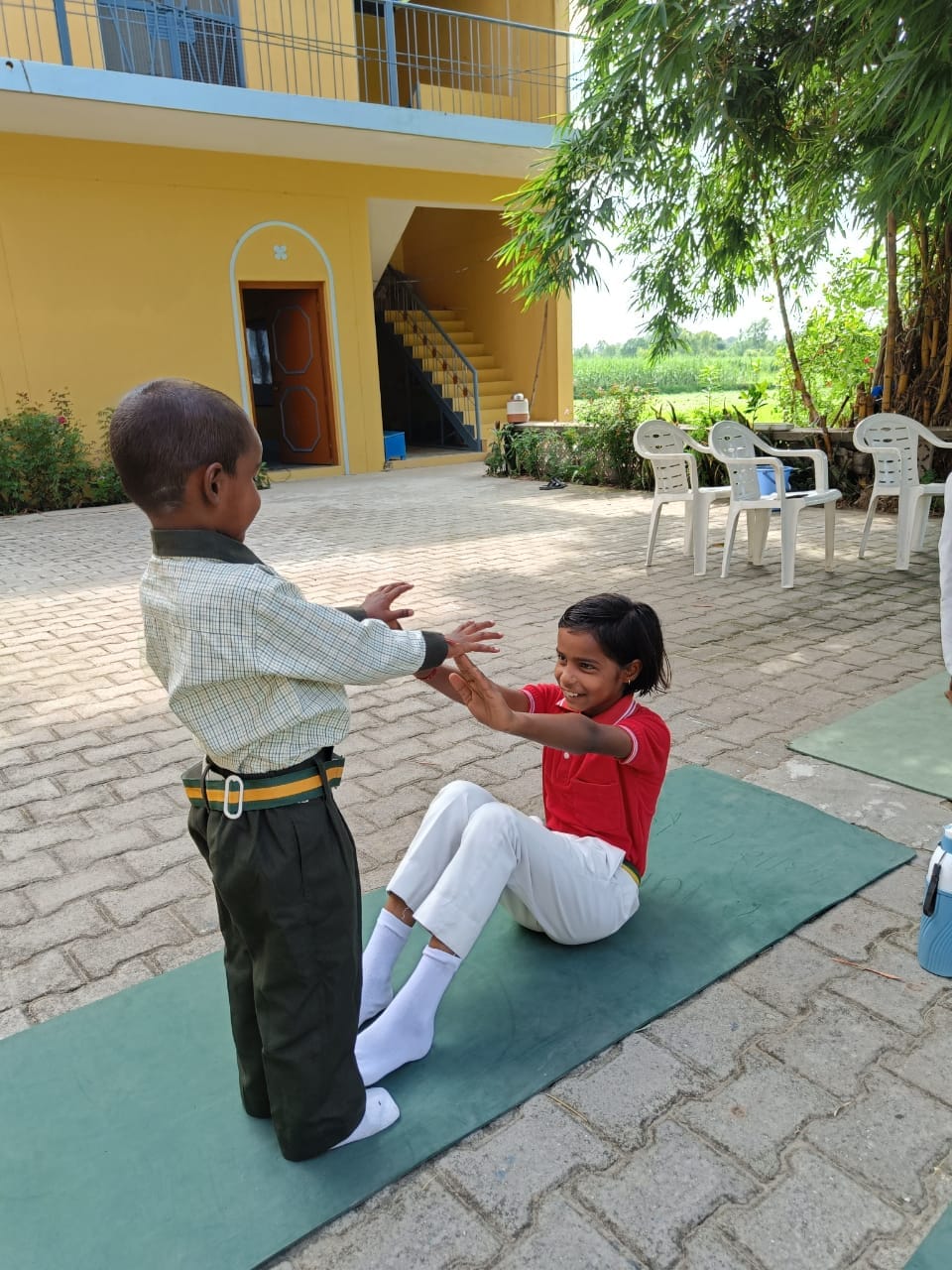 Helping Hands Yoga poses