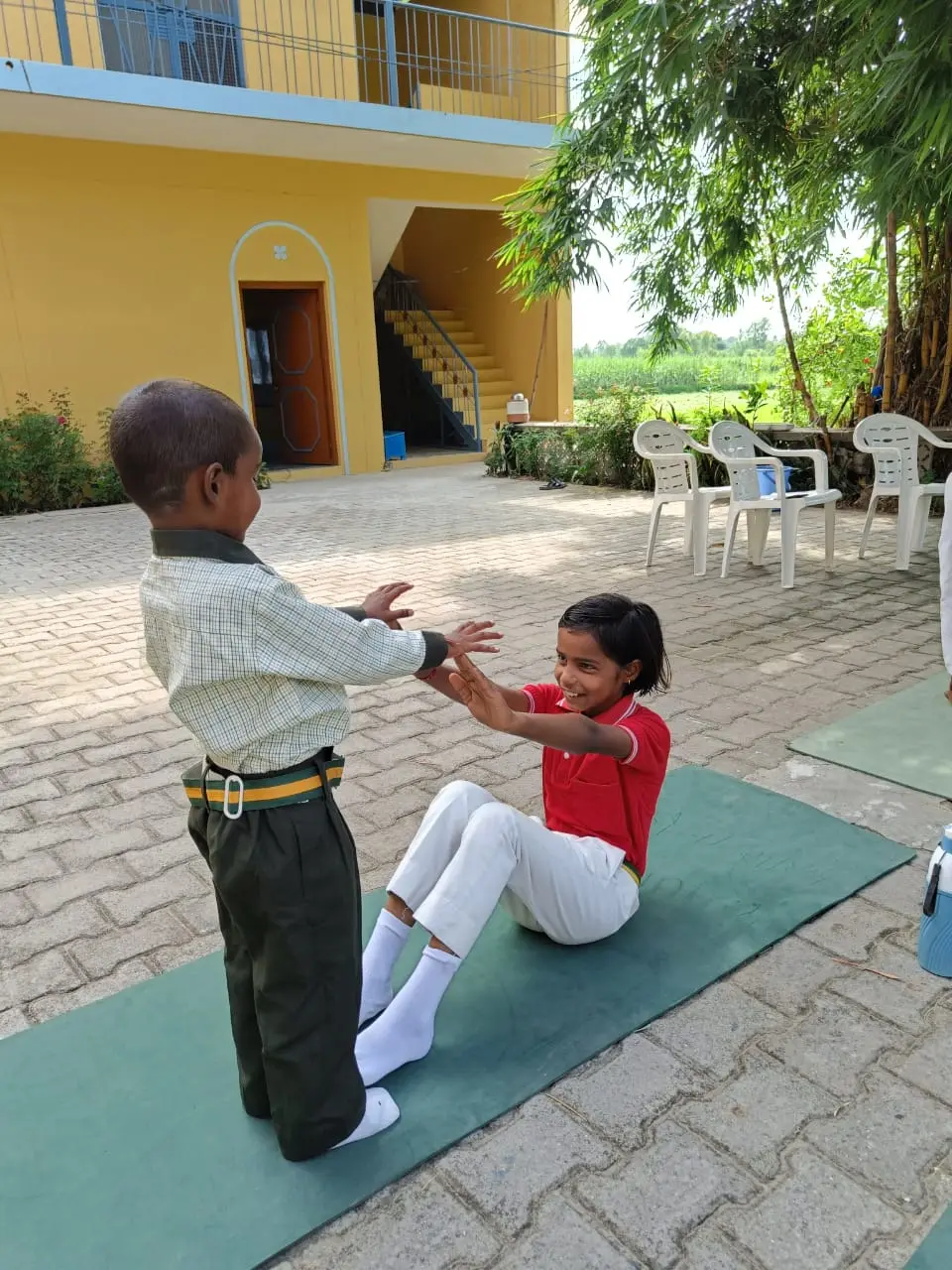 Helping Hands Yoga poses